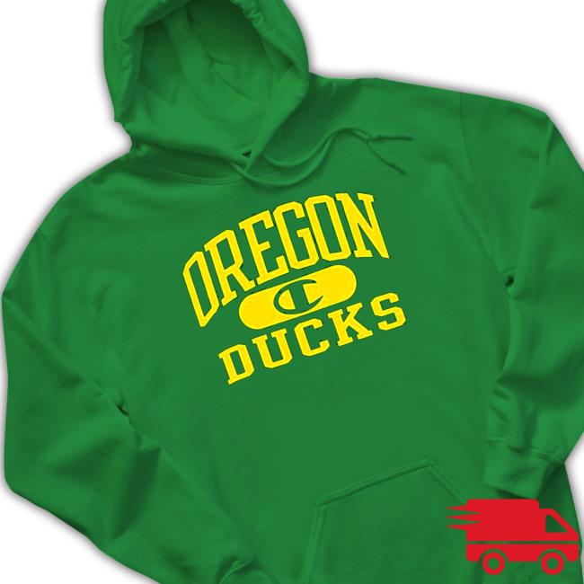 Champion Green Oregon Ducks Arch Pil Shirt