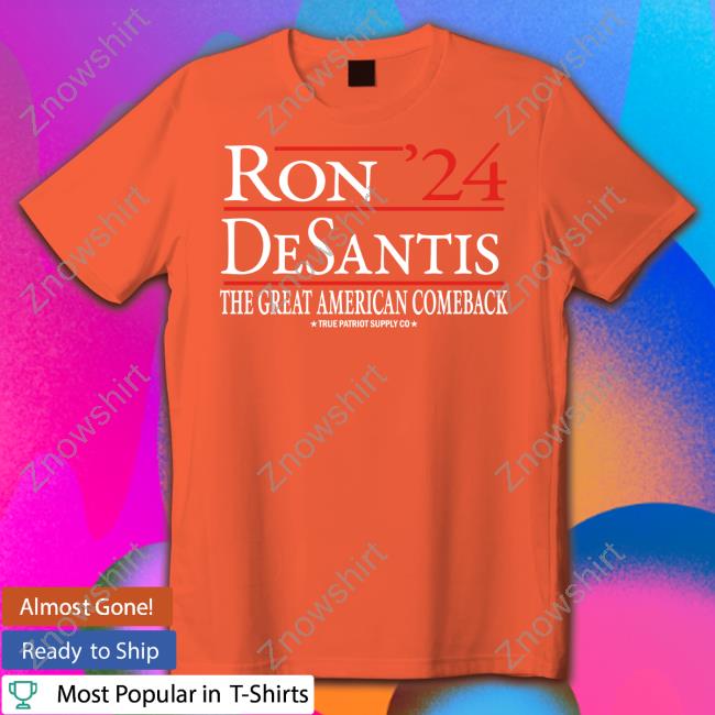 Official Ron Desantis 2024 The Great American Comeback Tee Shirt