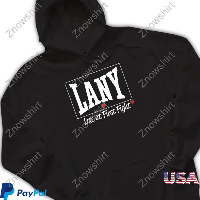 Lany Merch Love At First Fight Black Tee