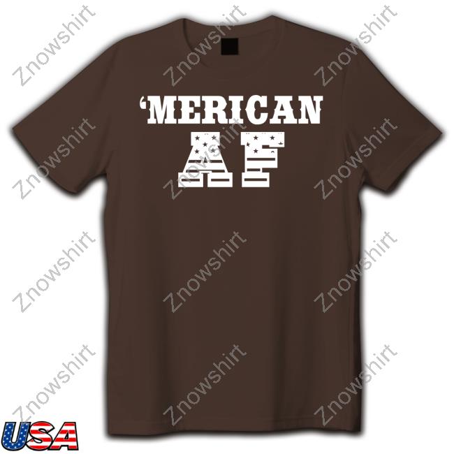 Official American Dirt Store Merican AF Flag Lettering T-Shirt