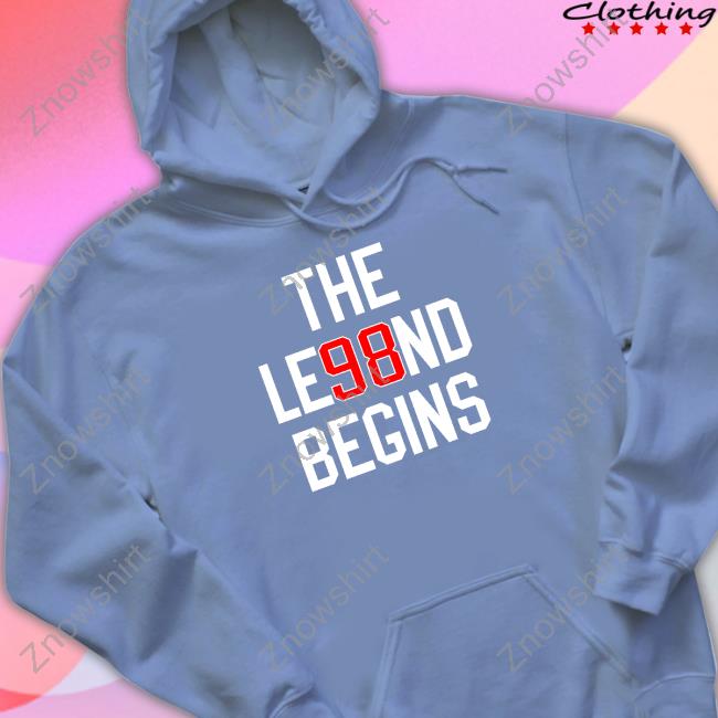 Obvious Shirts Shop The Le98nd Begins Hooded Sweatshirt Chicago Connor Bedard