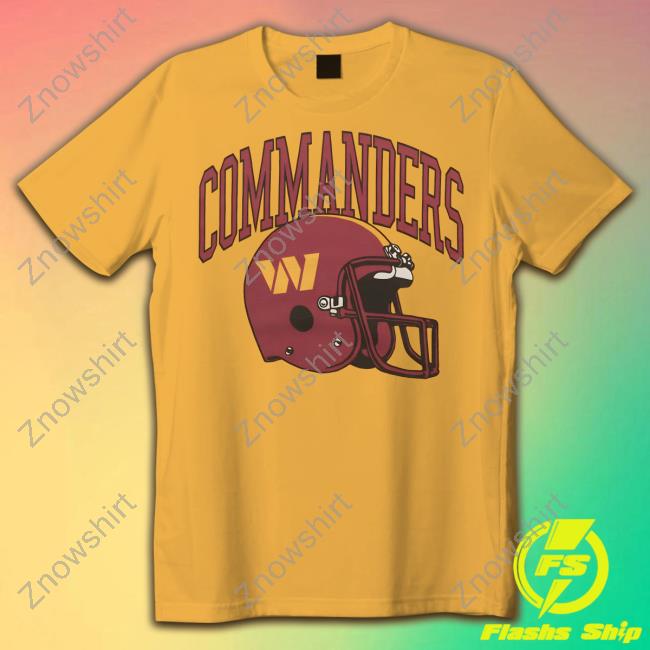 Homage Shop Washington Commanders Helmet Shirt