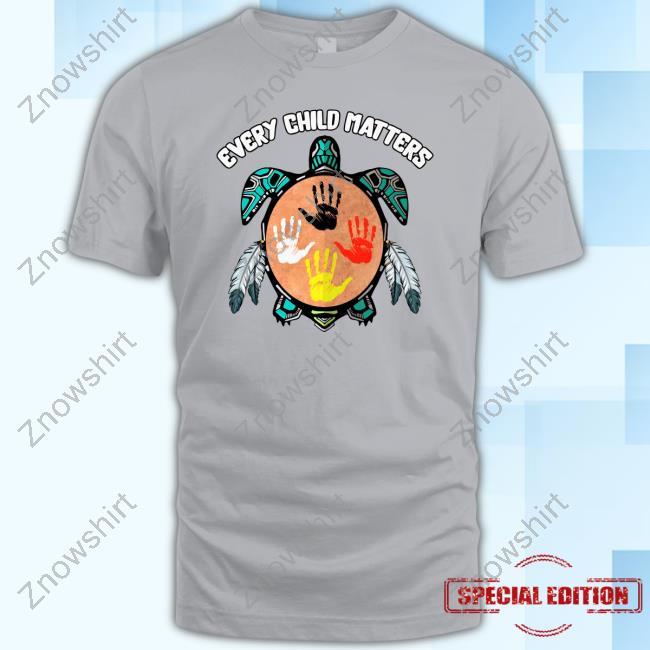 Official Every Child Matters Feather Hand Turtle Tee